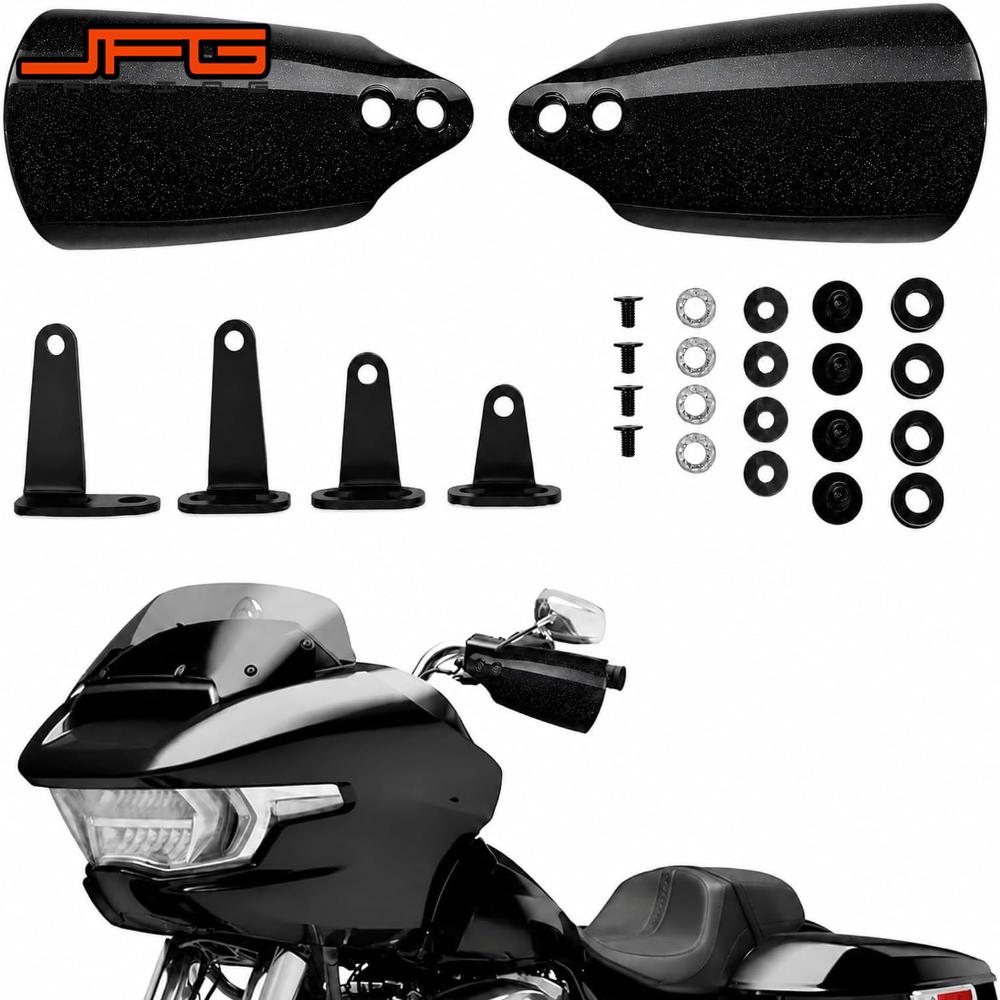 Tablet Computer Accessories - ハーレーツーリング、ソフテイル、ストリートボブFXBB 114、FXBBSローライダーST 117 PP用バイクハンドガード、ハンドガードプロテクターアクセサリー