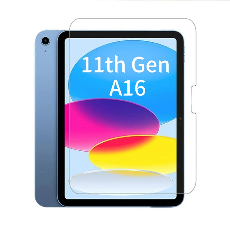 Temu Tablet Accessories - iPad第11世代用9H強化ガラススクリーンプロテクター、iPad第11世代A16 2025対応、指紋防止保護HDフィルム
