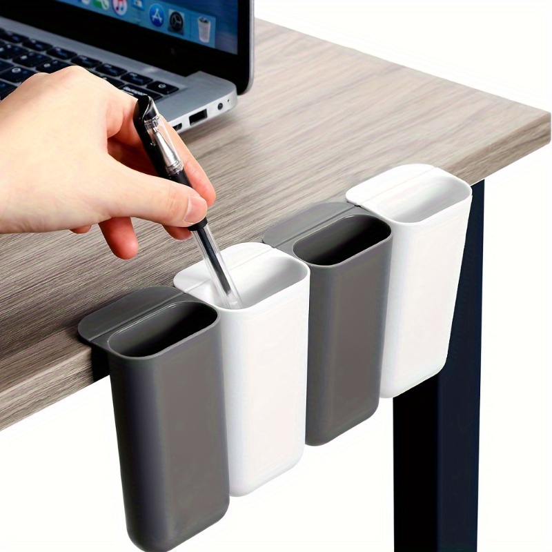 Tablet Reading Accessories - 2個の卓上ペンホルダー、クリップ式鉛筆収納容器、事務用品アクセサリー、デスク整理セット