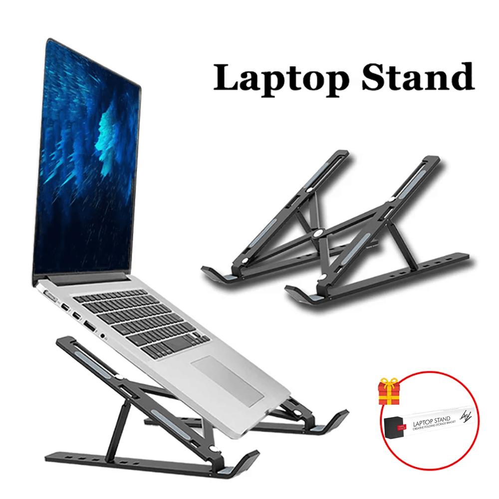 Tablet Reading Accessories - 折りたたみ式ラップトップスタンドポータブル調整可能なノートブックブラケットコンピュータモニターホルダー Macbook Air iPad タブレット用ベースアクセサリー