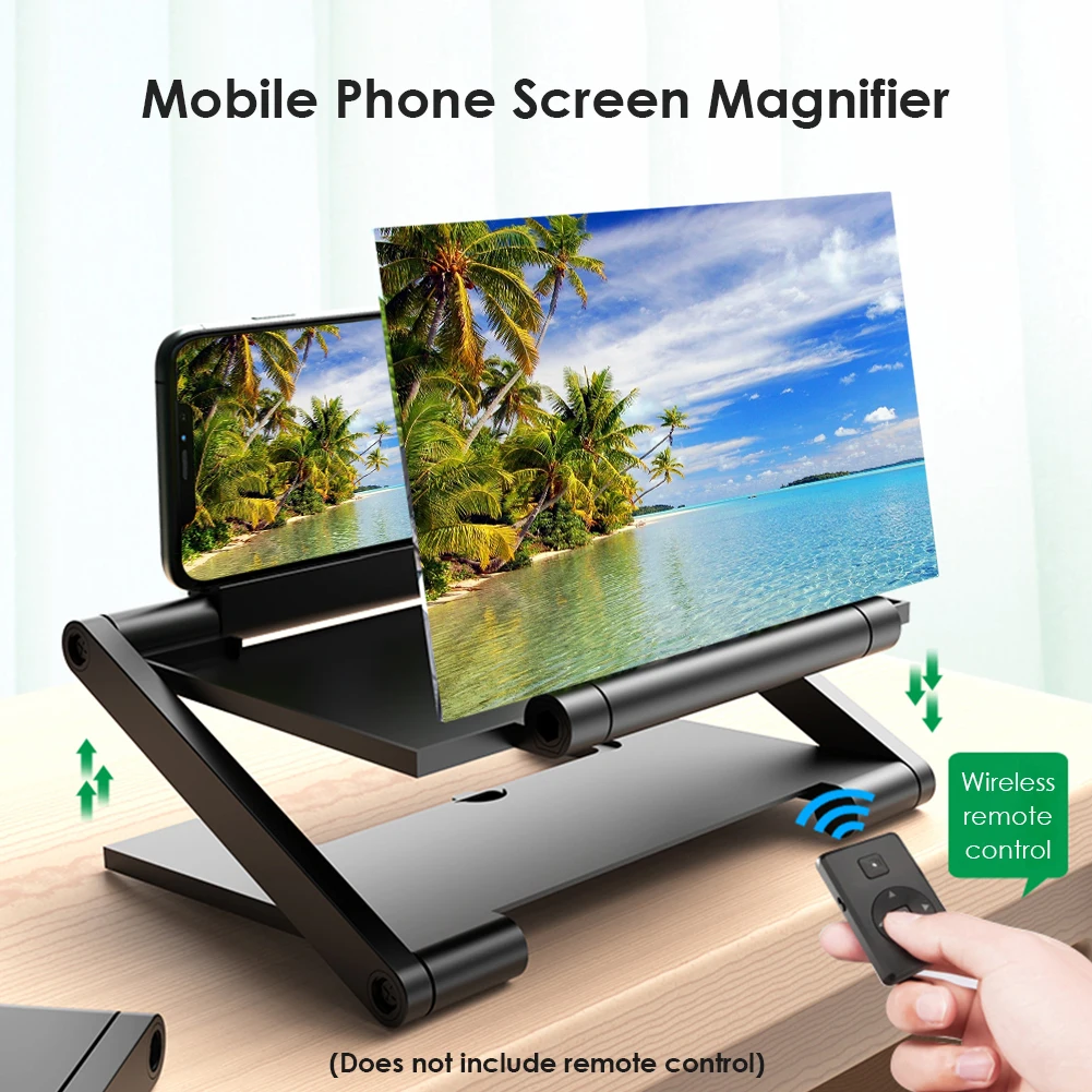 Windows Tablet Accessories - 3D HD携帯電話スクリーンアンプ、折りたたみ式携帯電話拡大鏡、HDプロジェクター、スクリーン拡大拡大鏡、電話ホルダー、14インチ