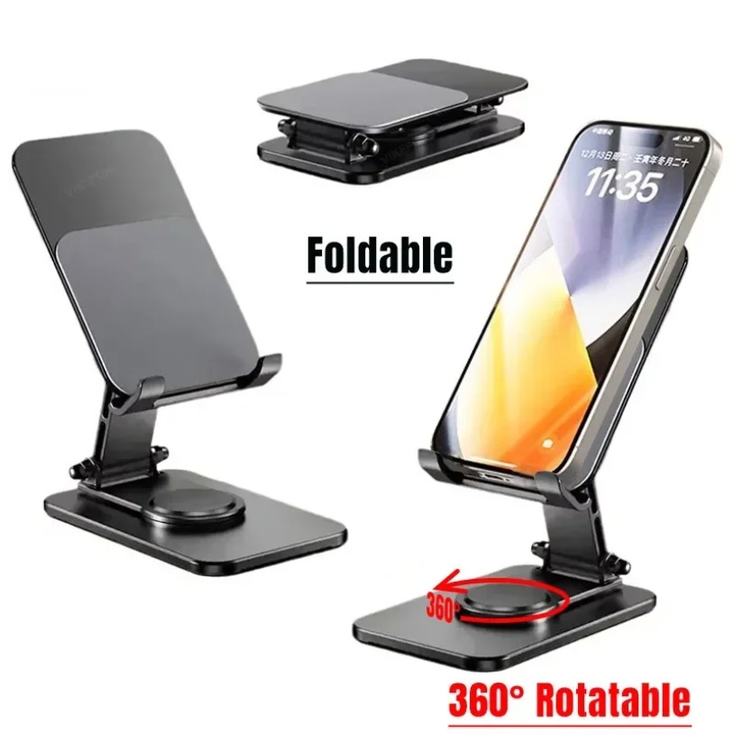 ユニバーサルメタル360 °   回転可能な電話タブレットス - Tablet Stand Adjustable のレビューと価格