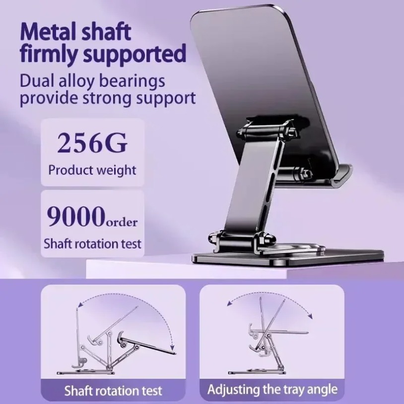ユニバーサルメタル360 °   回転可能な電話タブレットス - Tablet Stand Adjustable のレビューと価格
