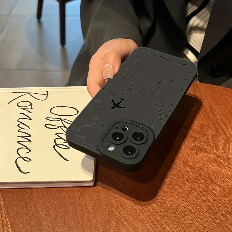 旅行をイメージした飛行機ルートデザインのスマホケース、Sam - Samsung Galaxy A55 のレビューと価格