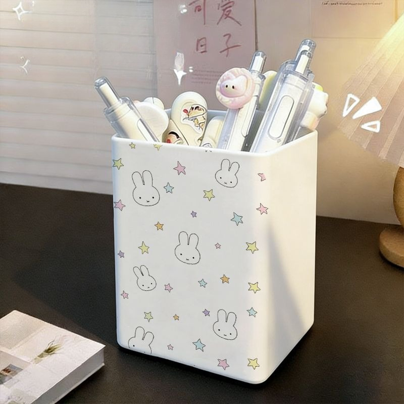 新しいミッフィーウサギデスクトップペンホルダークリエイティブ - Case With Pencil Holder のレビューと価格