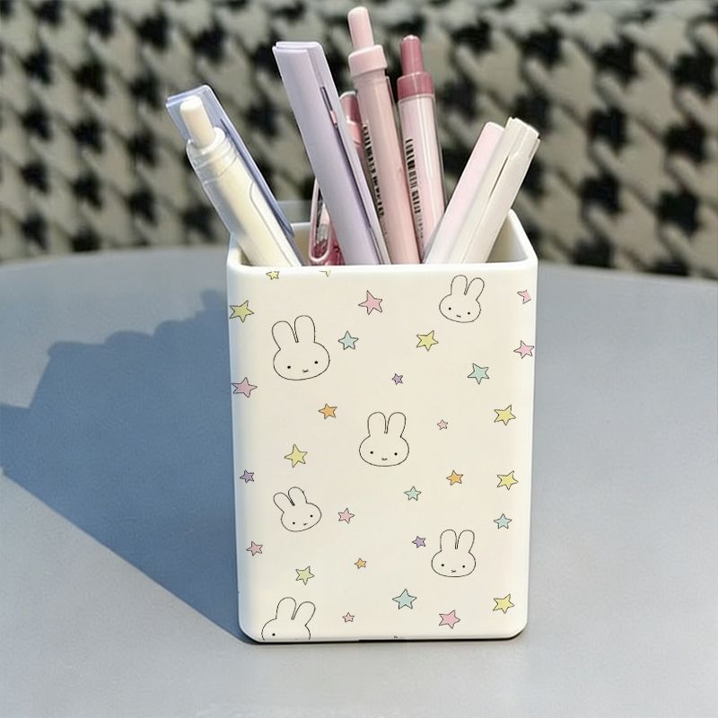 新しいミッフィーウサギデスクトップペンホルダークリエイティブ - Case With Pencil Holder のレビューと価格