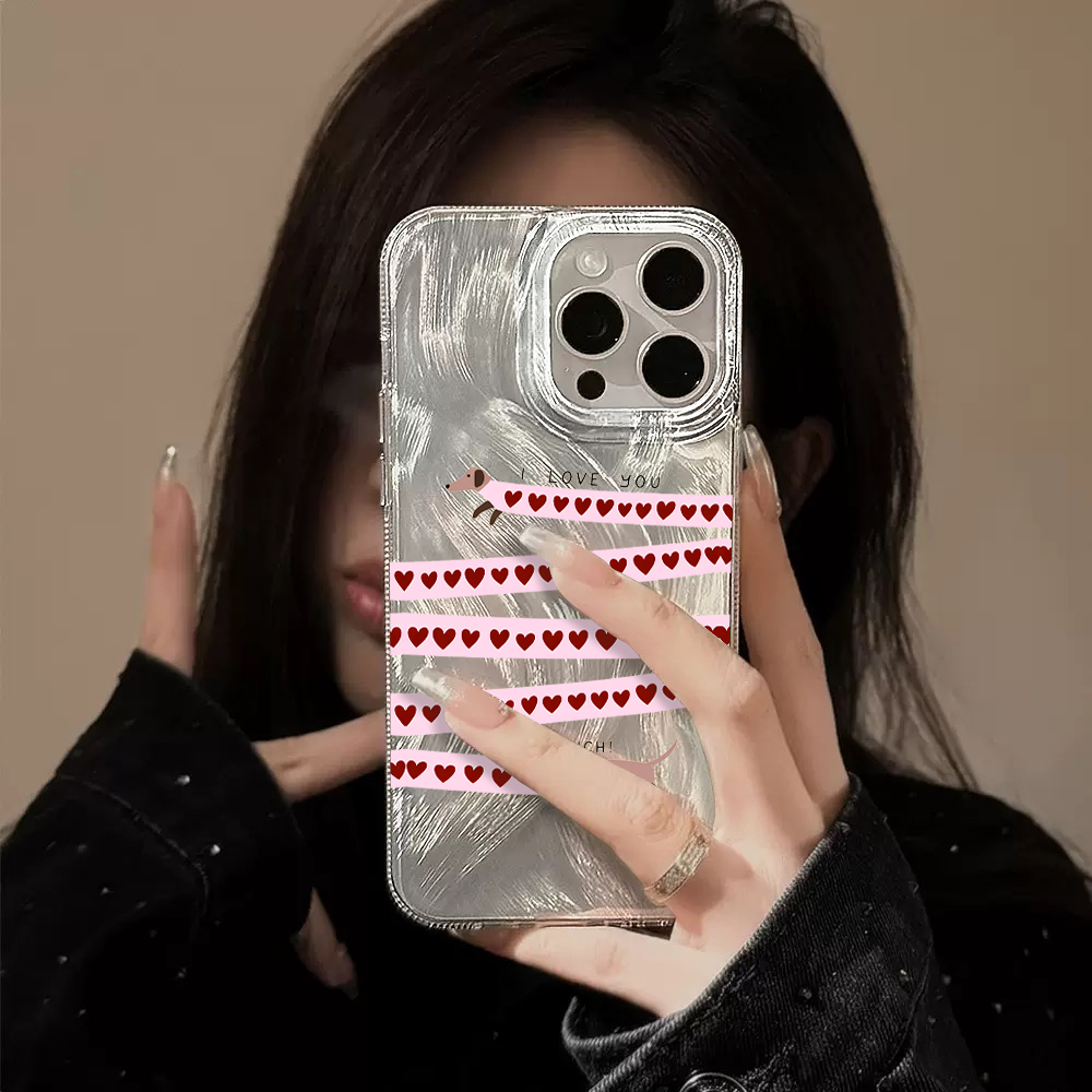 可愛いダックスフント柄のシルク風スマホケース Samsung - Samsung Galaxy S25 のレビューと価格