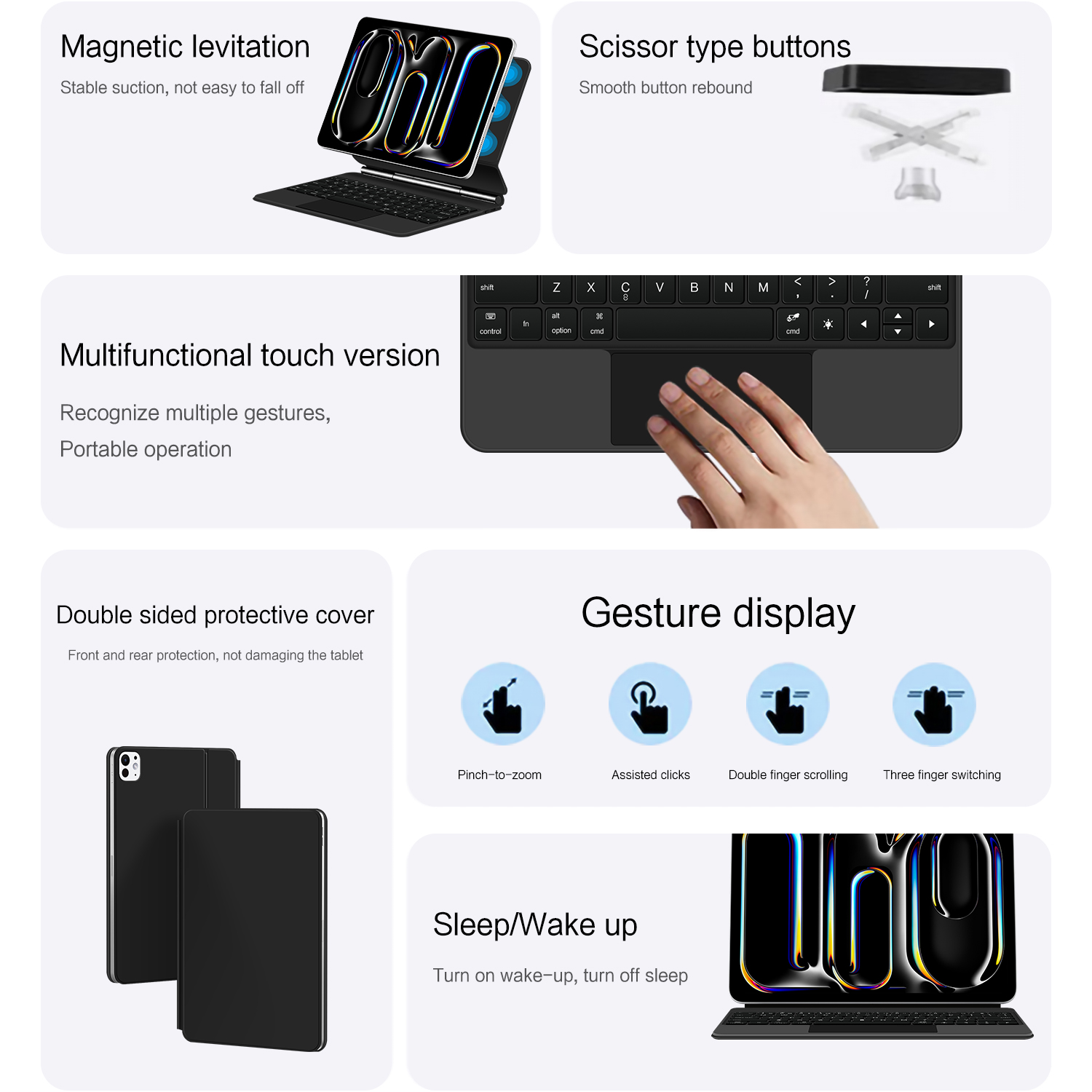 AJIUYU マジックキーボードフォリオ iPad Pro  - Ipad Cover Folio のレビューと価格