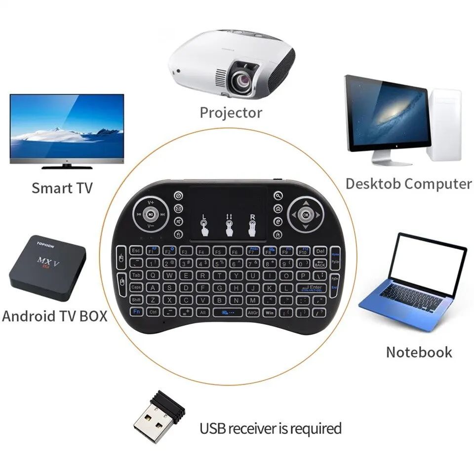 小型Bluetoothキーボード、2.4GHz、バックライト - Windows Tablet Accessories のレビューと価格