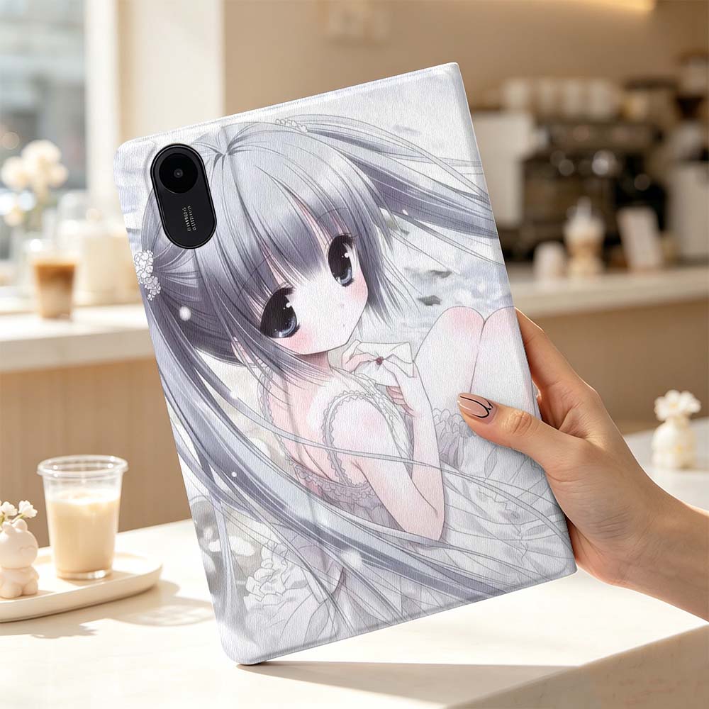 アニメ風のかわいい女の子デザインのタブレットケース。Xiao - Cool Tablet Accessories のレビューと価格
