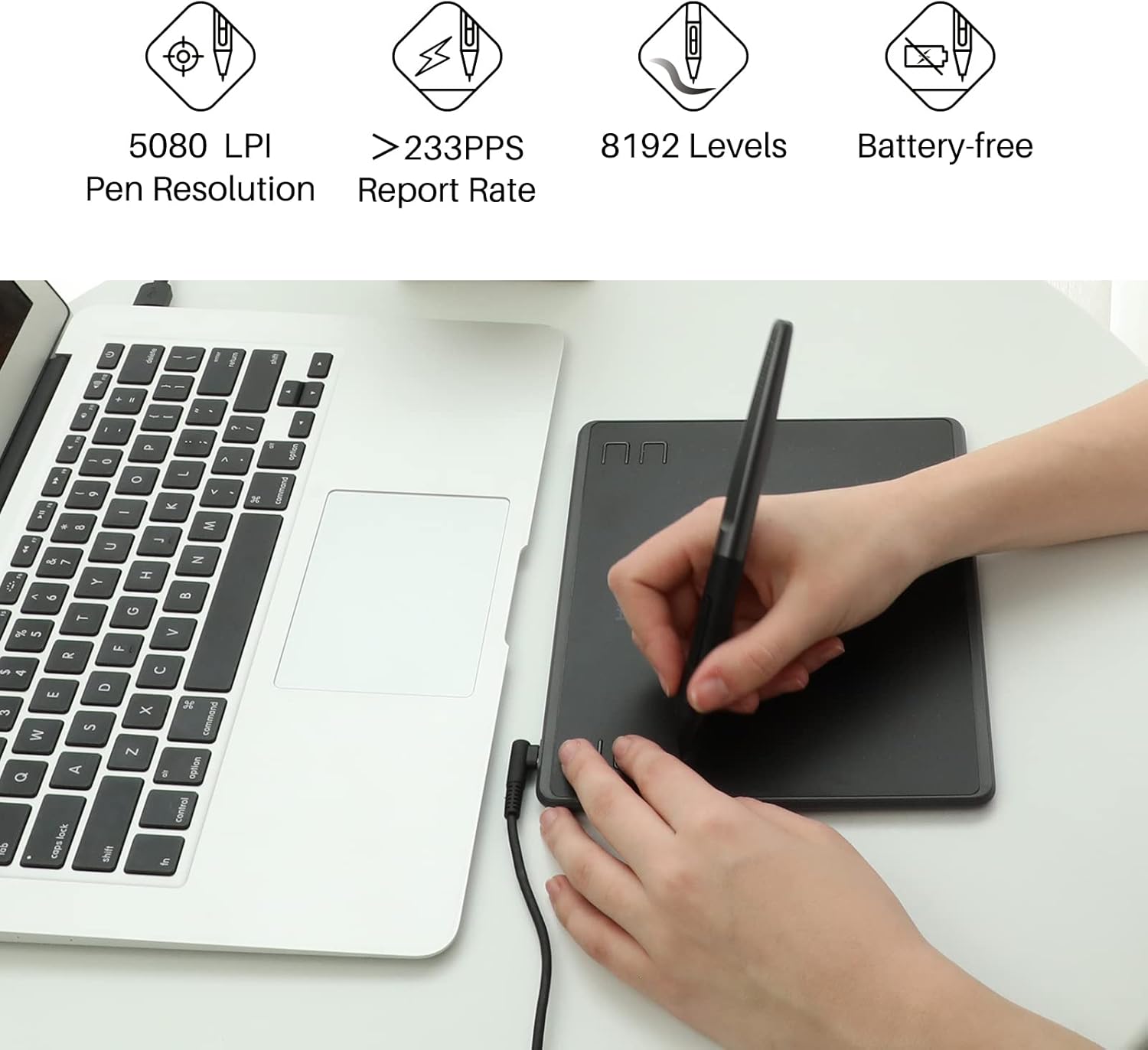 HUION HS64 6x4 インチグラフィック描画タブレッ - Graphic Tablet Accessories のレビューと価格