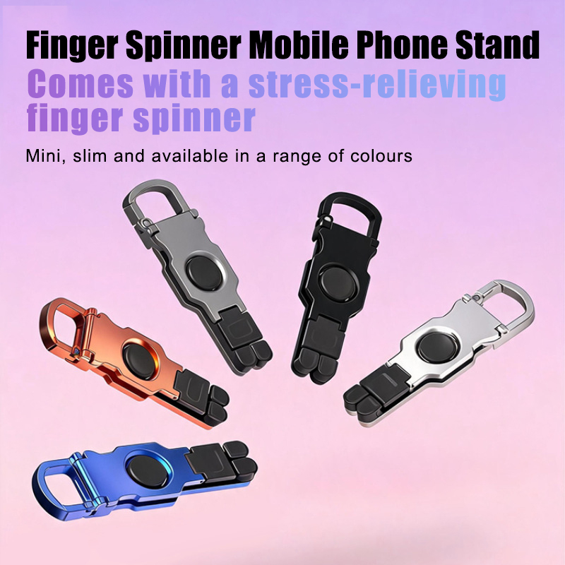 携帯用フィジェットスピナーフォンスタンド、360度回転可能、 - Tablet Stand Adjustable のレビューと価格