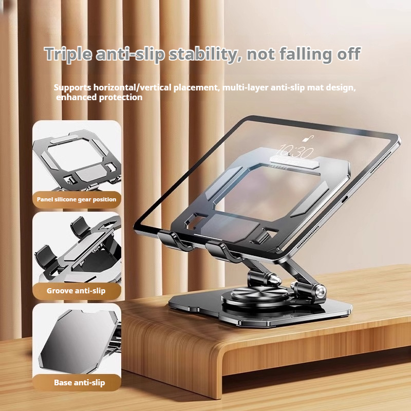 360 °   回転金属タブレットスタンド折りたたみ式調節可 - Graphic Tablet Accessories のレビューと価格