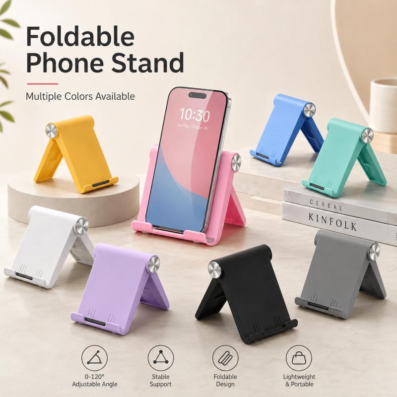 2個入り折りたたみ式携帯電話スタンド、8色調整可能なデスクト - Tablet Stand Adjustable のレビューと価格