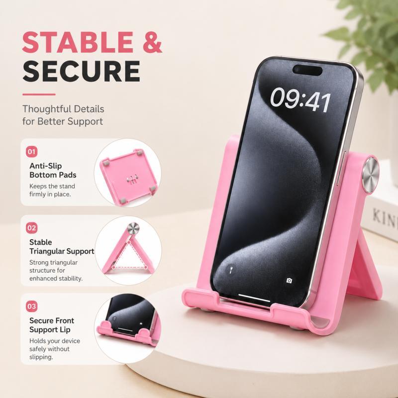 2個入り折りたたみ式携帯電話スタンド、8色調整可能なデスクト - Tablet Stand Adjustable のレビューと価格
