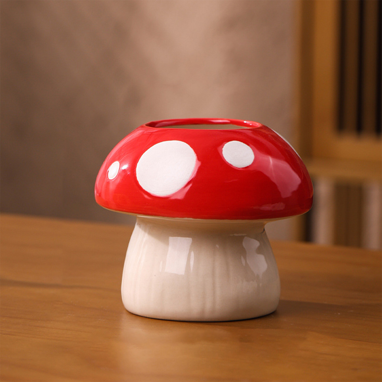 クリエイティブセラミック花瓶かわいいキノコの形をした水耕花瓶 - Tablet Reading Accessories のレビューと価格