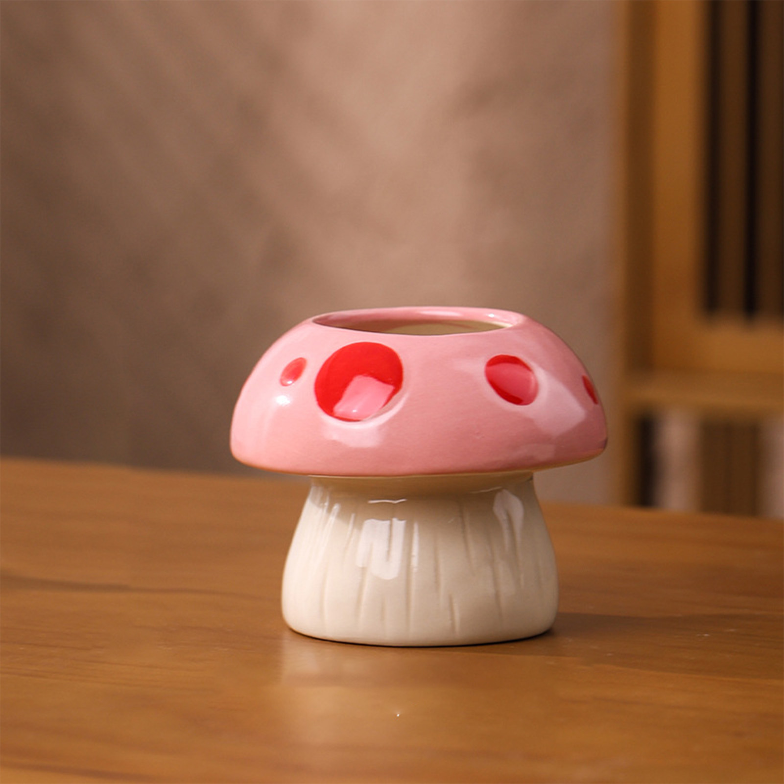 クリエイティブセラミック花瓶かわいいキノコの形をした水耕花瓶 - Tablet Reading Accessories のレビューと価格