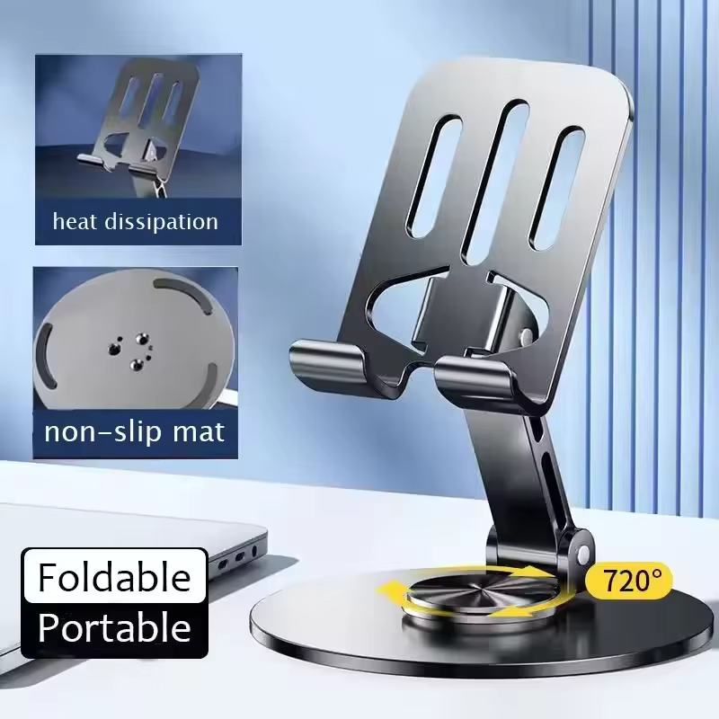720 °   iPad用、回転式のアルミニウム合金製、持ち - Tablet Stand Adjustable のレビューと価格